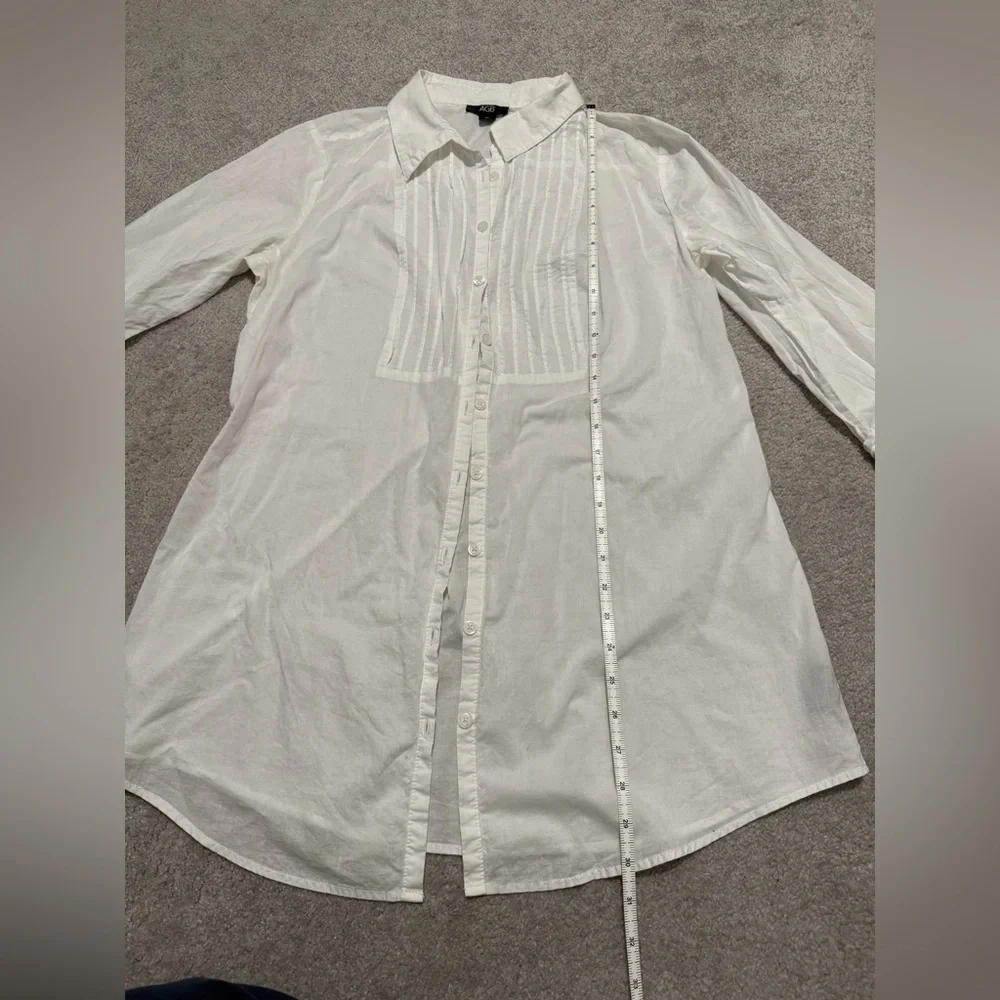 AGB Off-White Collared Blouse - Picture 5 of 6
